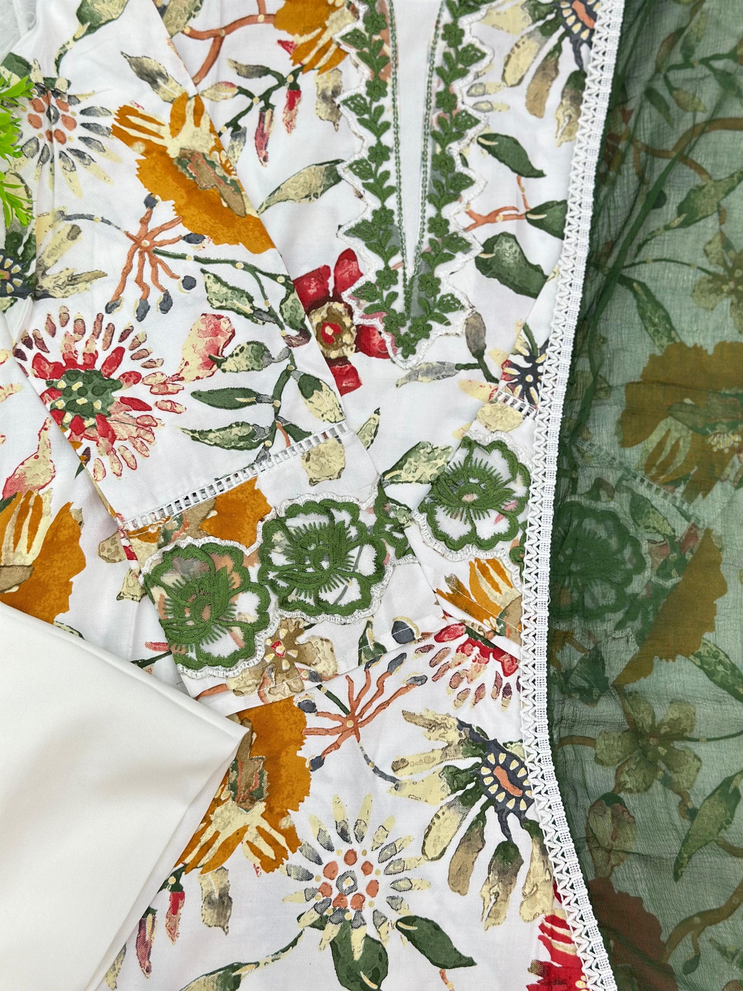 819 Readymade Pakistani Printed Coord-Set