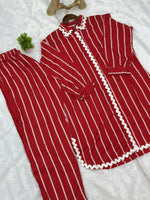 694 Casual Cordsets - Red & White
