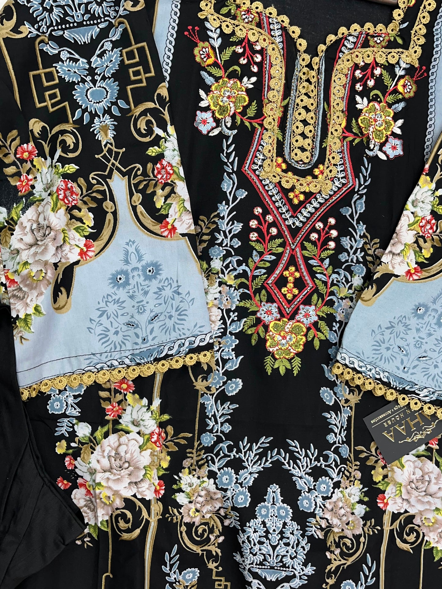 1288 Pakistani Embroidered Suit - Vandana Sobia Nazer