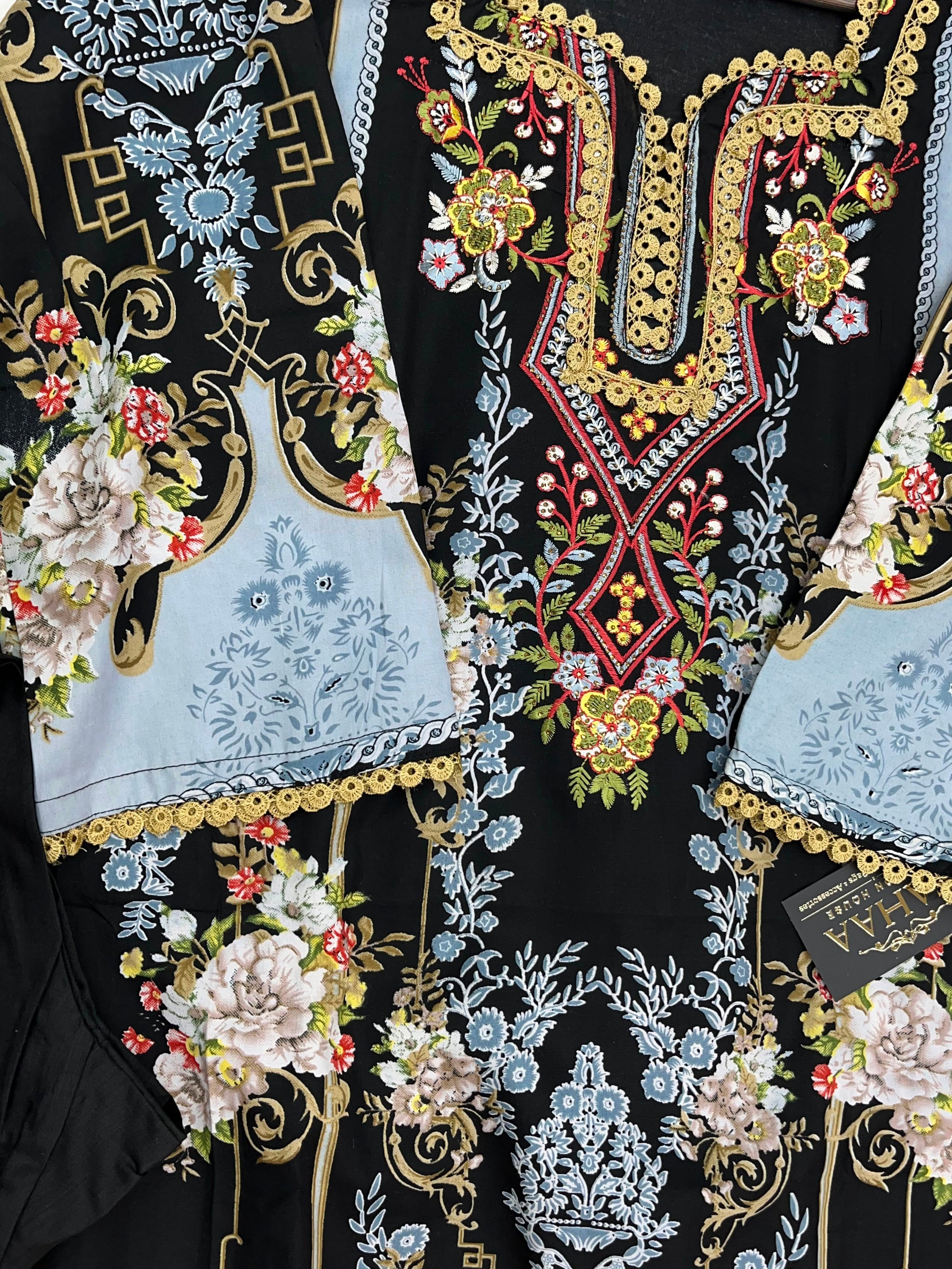 1288 Pakistani Embroidered Suit - Vandana Sobia Nazer