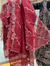 285 Noor-e-Khaas Husnara OG Gown - Vintage Rosewood