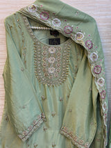 1784 Pakistani Party Wear - Pista Green