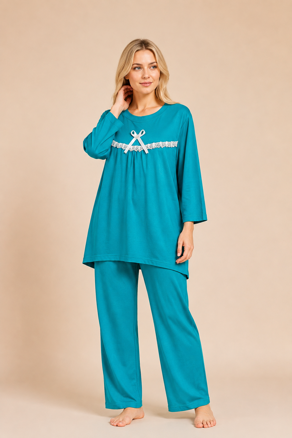 1345 Korean Bow Night Wear
