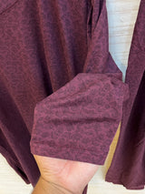 1448 Korean Printed Night Wear - Wine