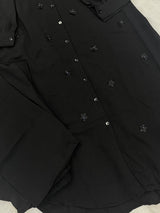 1379 Korean Long 2pc Coordset - Black
