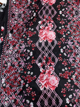 1450 Pakistani Embroidered Suit - Black