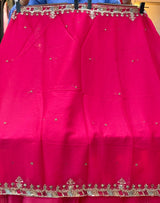 1439 Maria-B Unstitched Partywear - Rani Pink