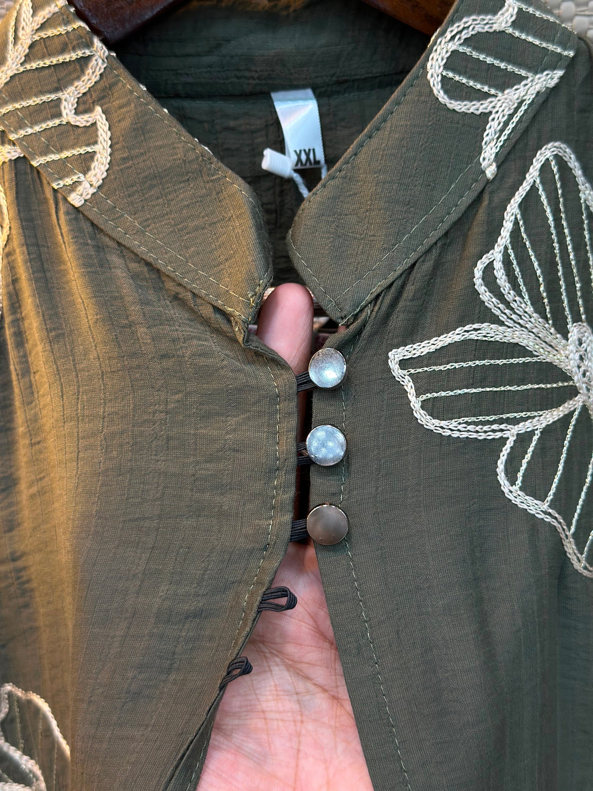 925 Modest Long Coord-Set -  Olive Green