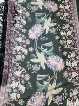 1320 Pakistani Chikankari Lawn Suit -  Black