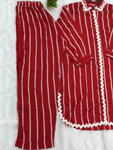 694 Casual Cordsets - Red & White