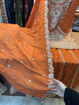 316 Imperial OG Husnara Gharara Set - Sunset Ochre