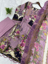 786 Readymade Jade Pakistani Floral Printed Lawn Suit