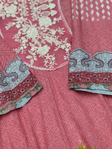 680 Pakistani Lawn Suit - Pink
