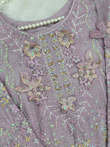 1433 Heavy Pakistani Partywear -  Lilac