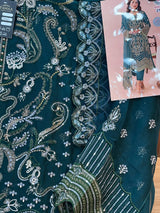 1782 Pakistani Unstitched Party Wear - Teal Green