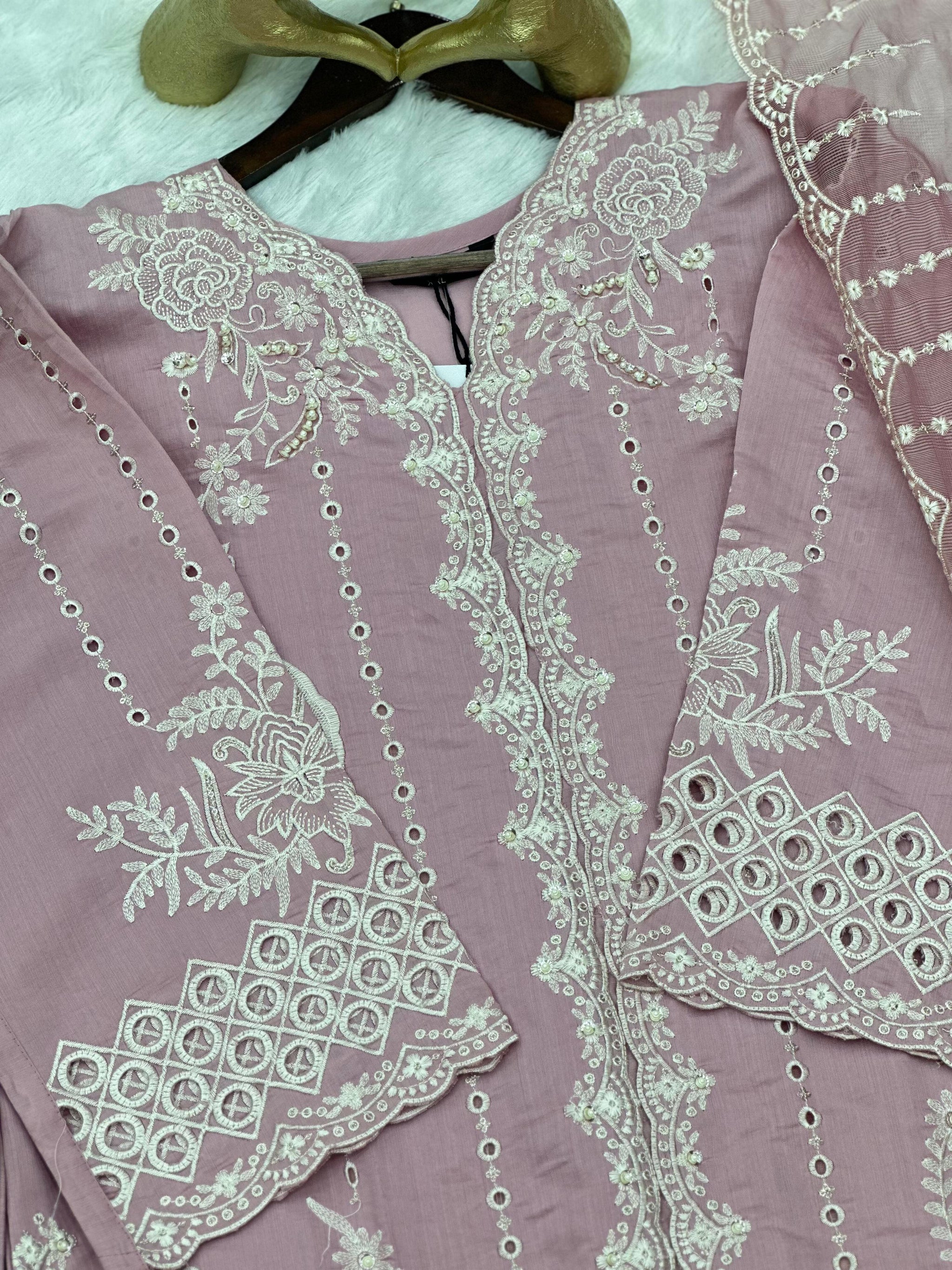 698 Pakistani Cut-Work Party-wear