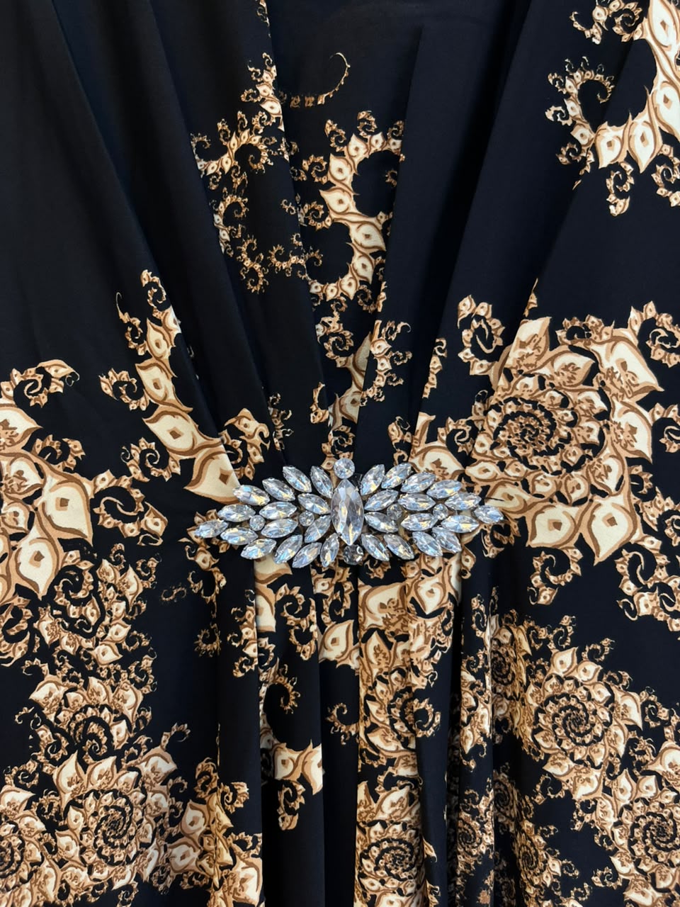 1201 Kaftan Coord Set - Black