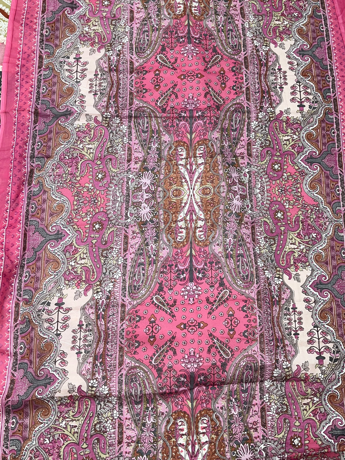 1449 Pakistani Embroidered Suit - Hot Pink