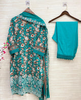 Code 568 HALA V NECK PAKISTANI LAWN COTTON SUIT