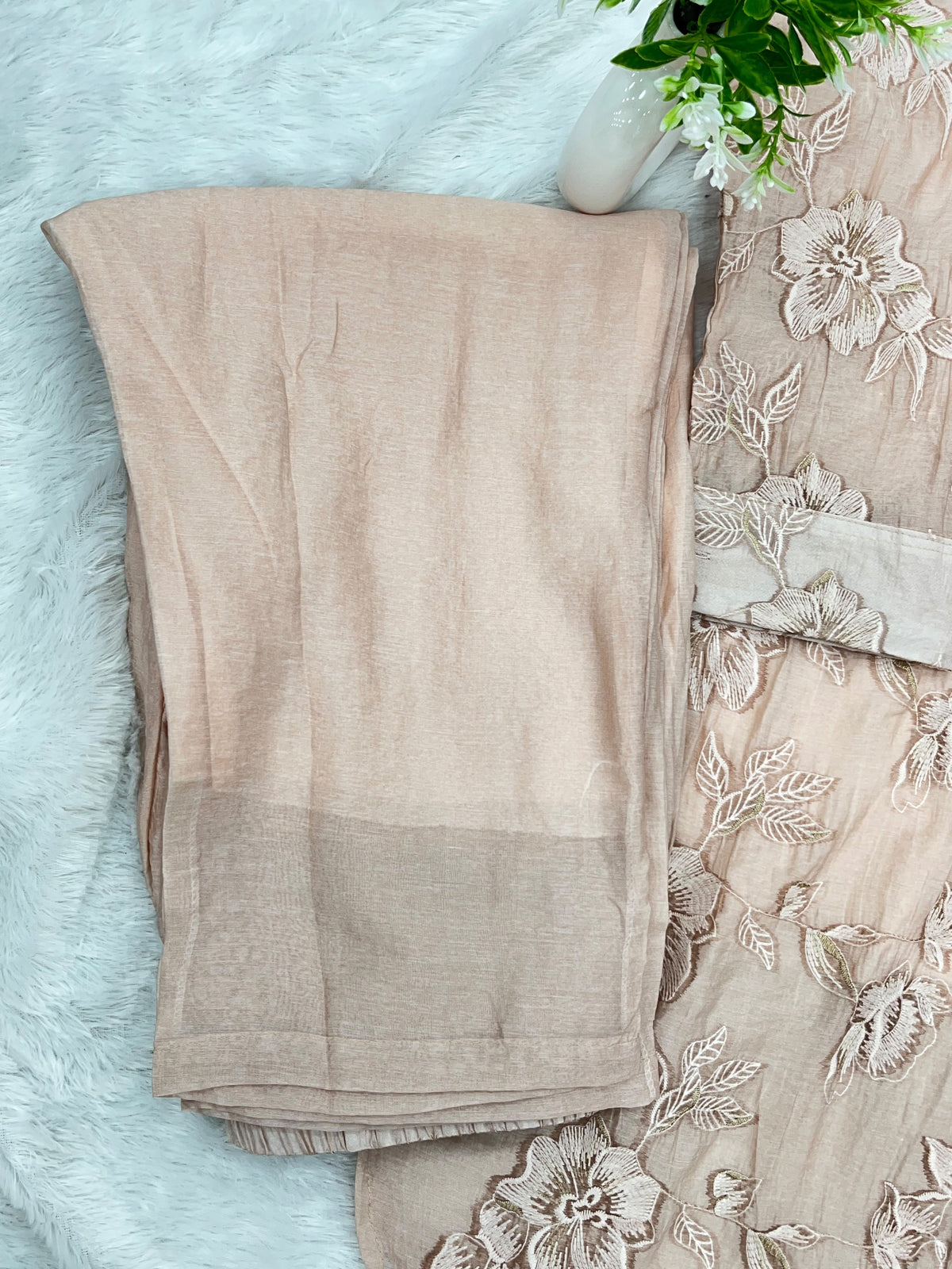 1401 Korean Floral CoordSet - Peach