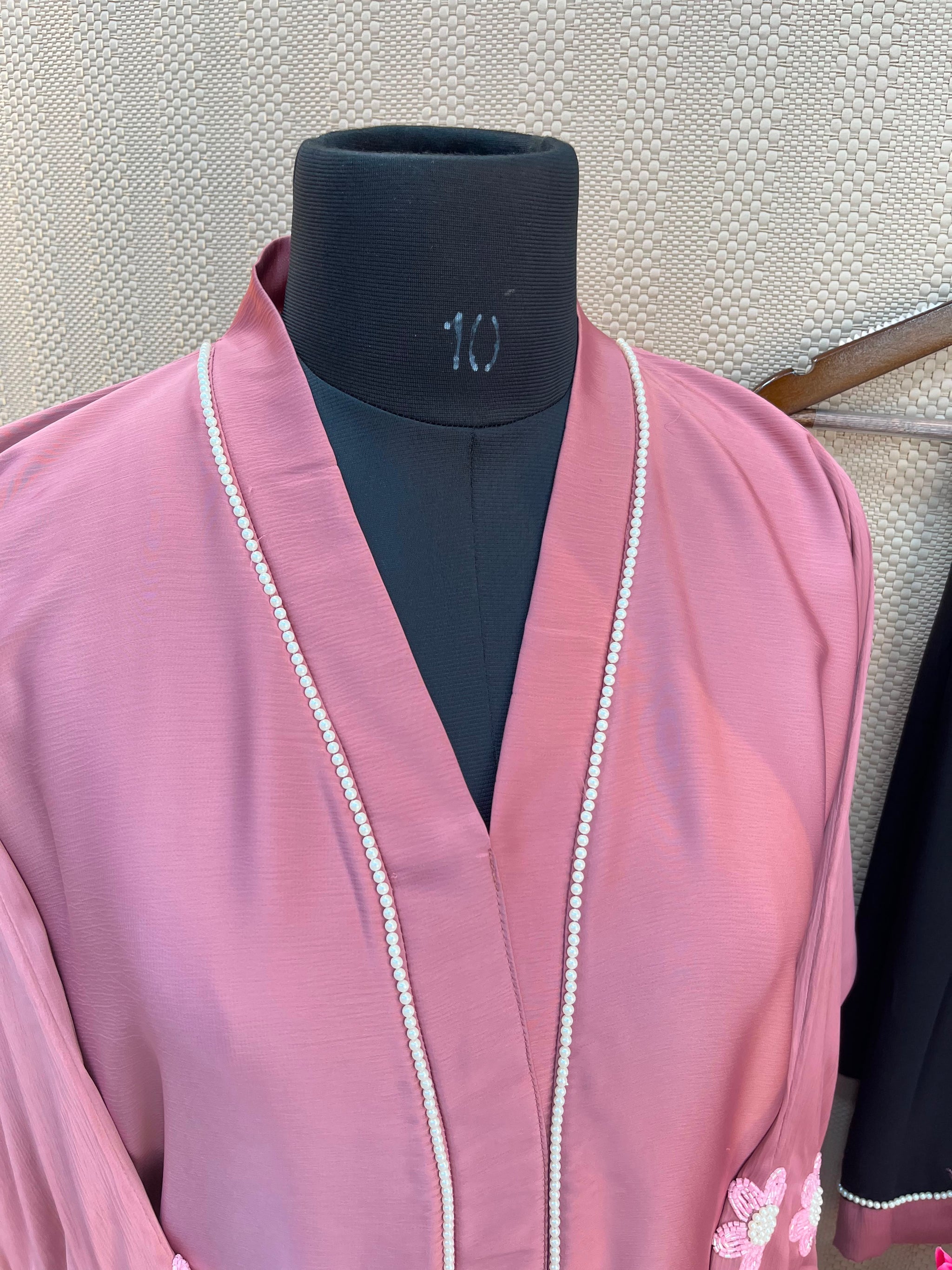 1128 The Premium Abaya -  Rose Mauve