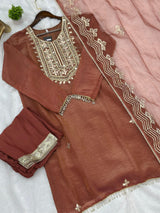 656 Regal Gota-Patti Georgette Set