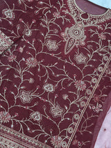 847 Ramsha | Dastak Luxury Chiffon Collection | Q-203 - Unstitched