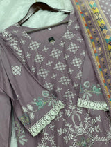 676 Pakistani Lawn Farshi Suit