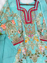 1291 Pakistani Embroidered Suit - Vandana Sobia Nazer