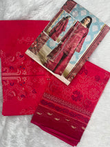 1021 Unstitched Casual Cotton Suit