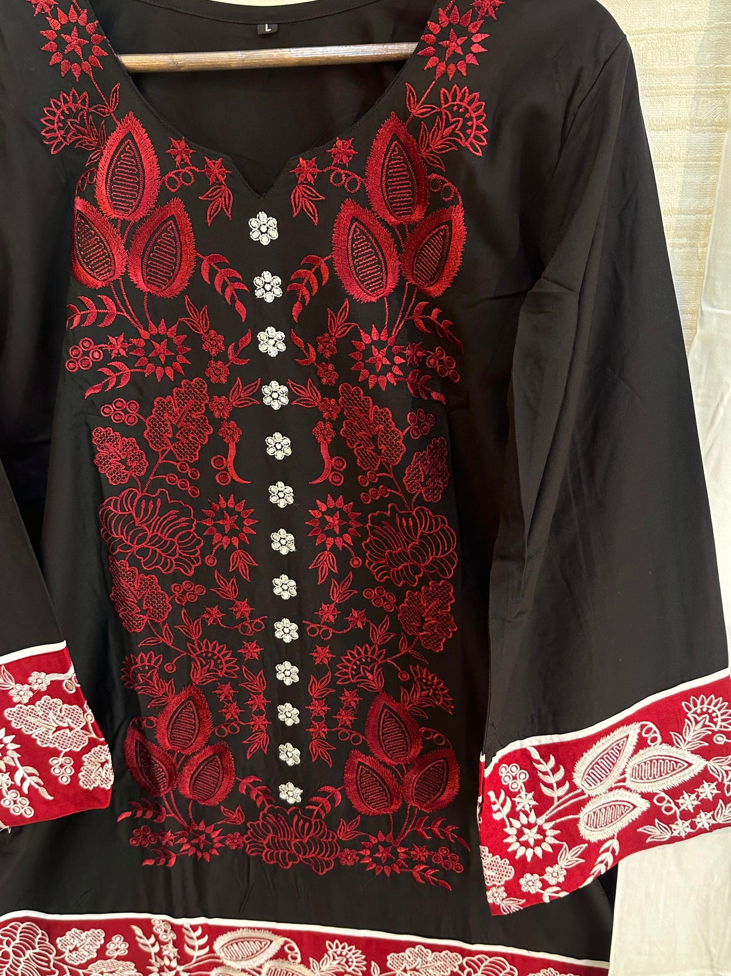 1096 Readymade Customize Embroidered 2-Pcs Coordset