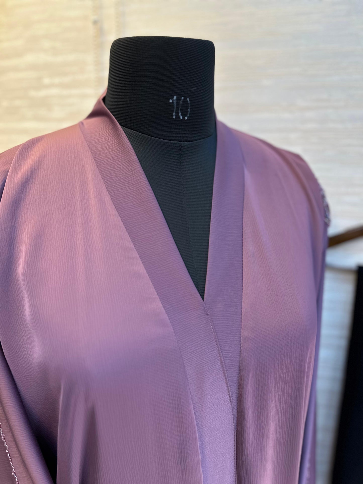 1114 The Premium Abaya - Lavender Gray