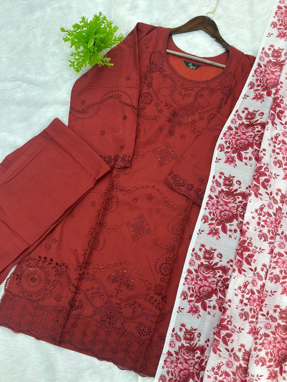 766 Readymade Pakistani Chikankari Suit