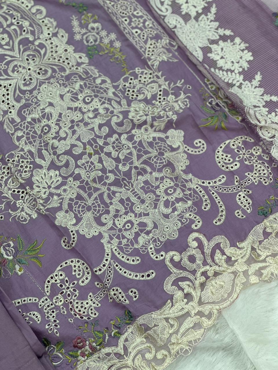 677 Pakistani Lawn Farshi Suit