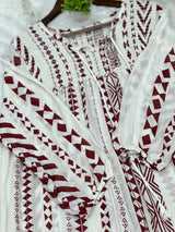 690 Casual Top - White | Red