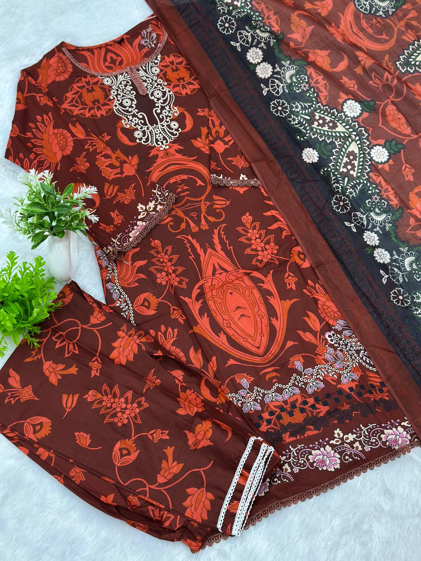 1073 Pakistani Printed Suit
