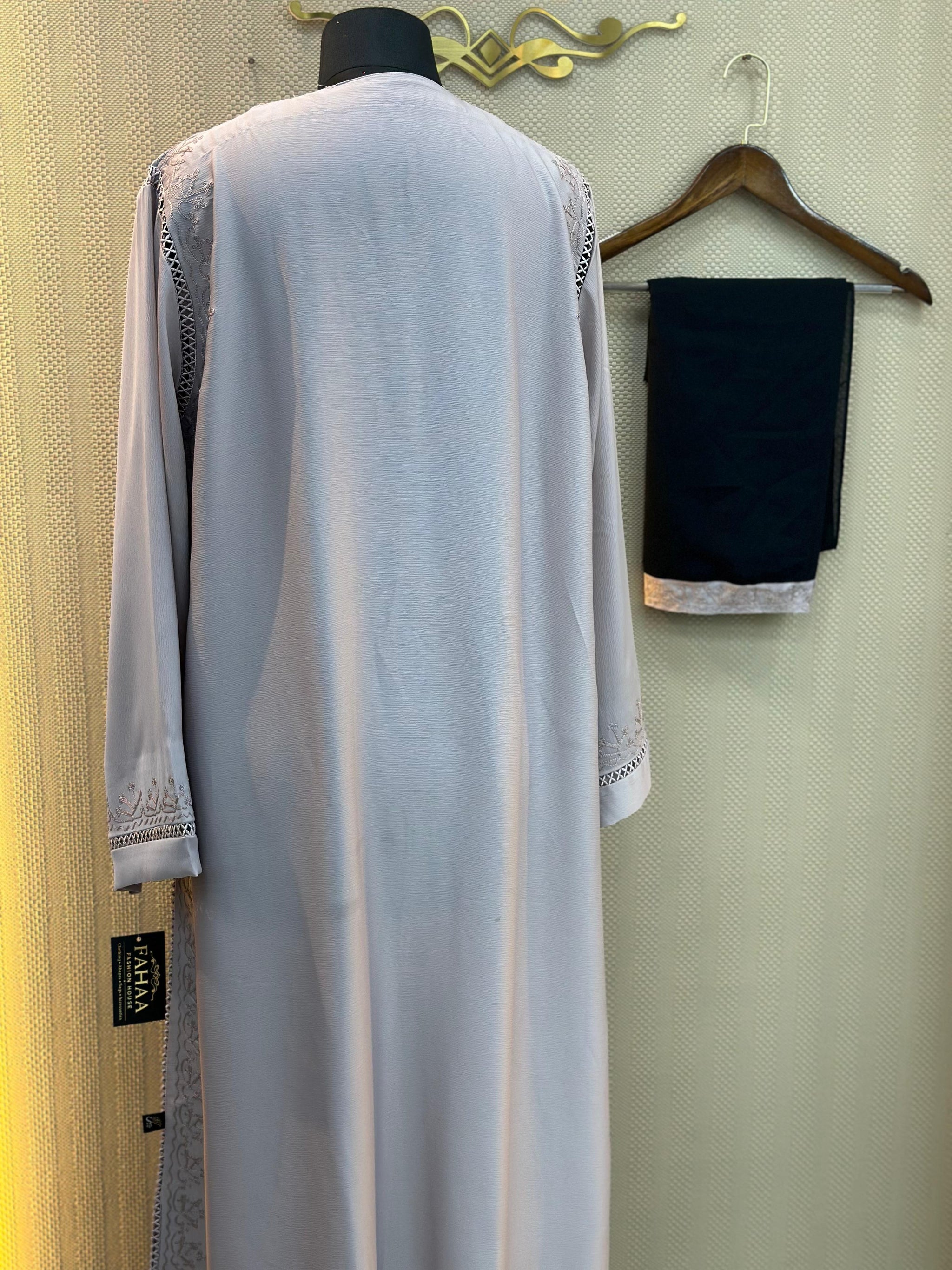 649 The Premium Abaya - Stone Green