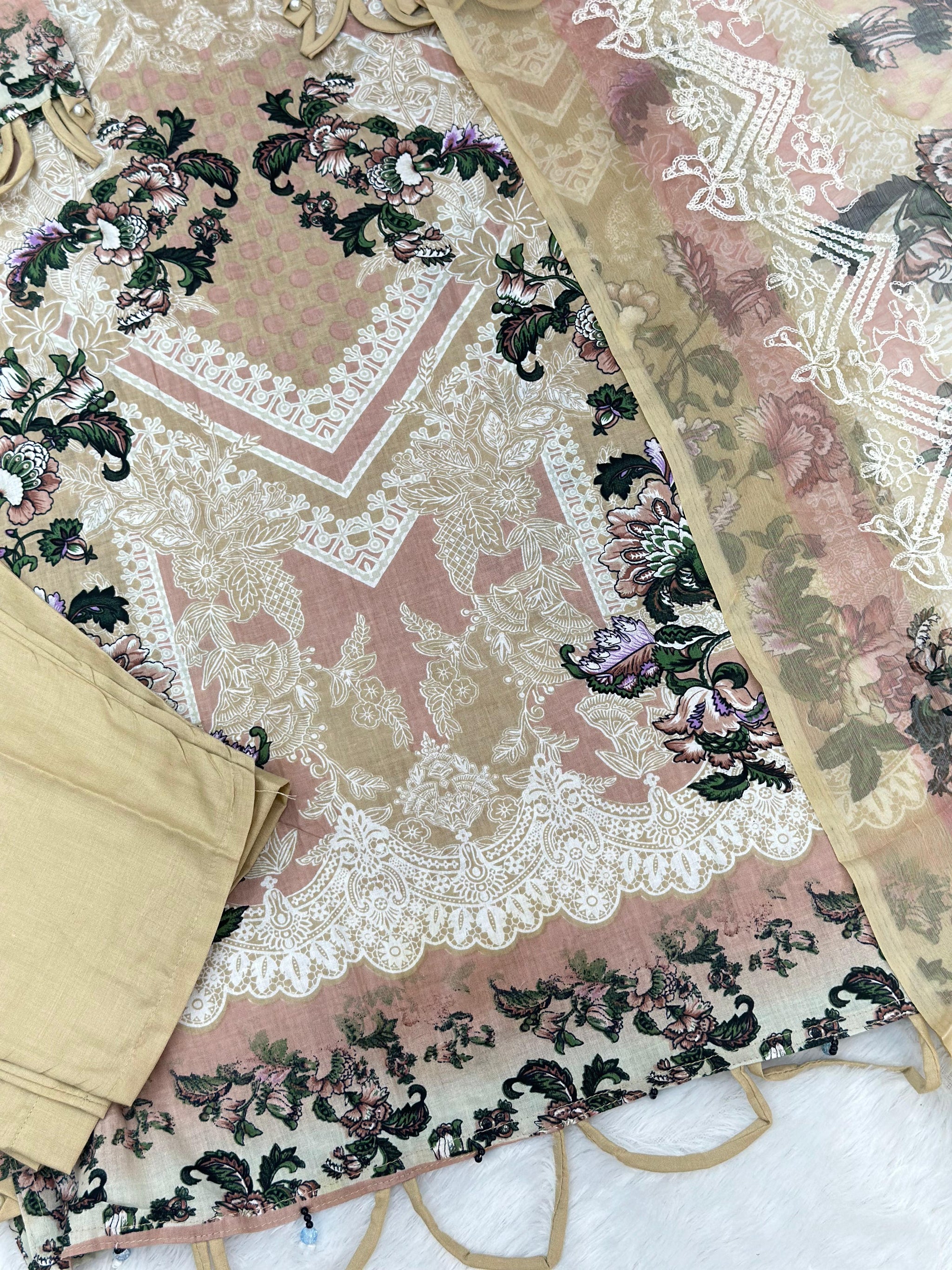 783 Readymade Jade Pakistani Floral Printed Lawn Suit