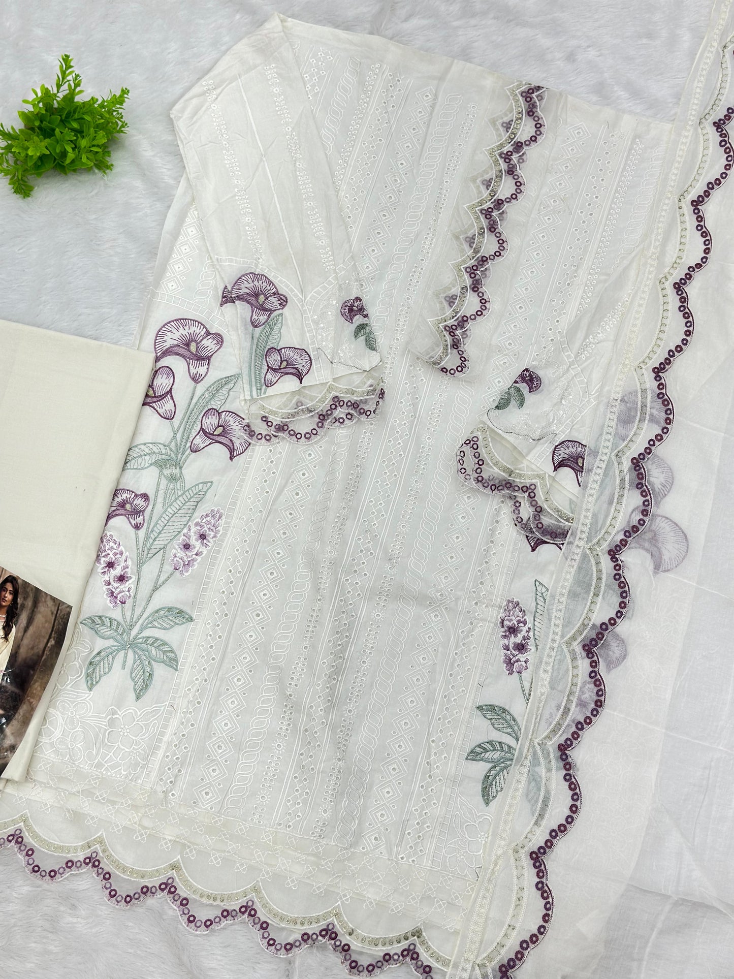 838 Adan Libas Pakistani Unstitched Lawn Suit