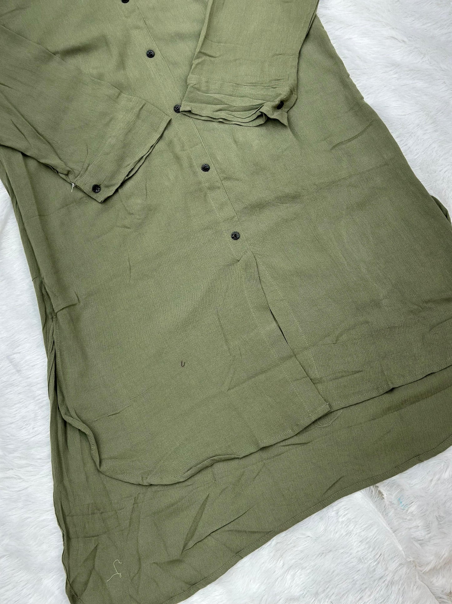 691 Casual Top - Olive Green