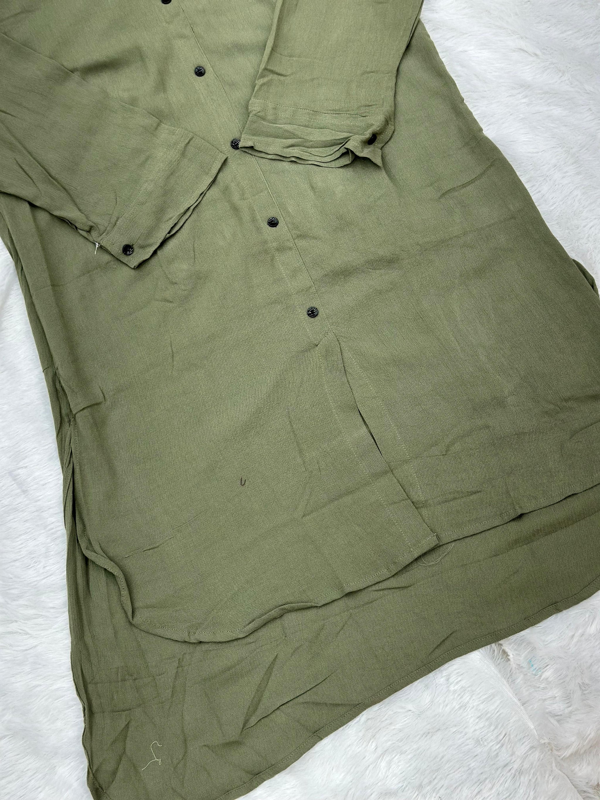 691 Casual Top - Olive Green