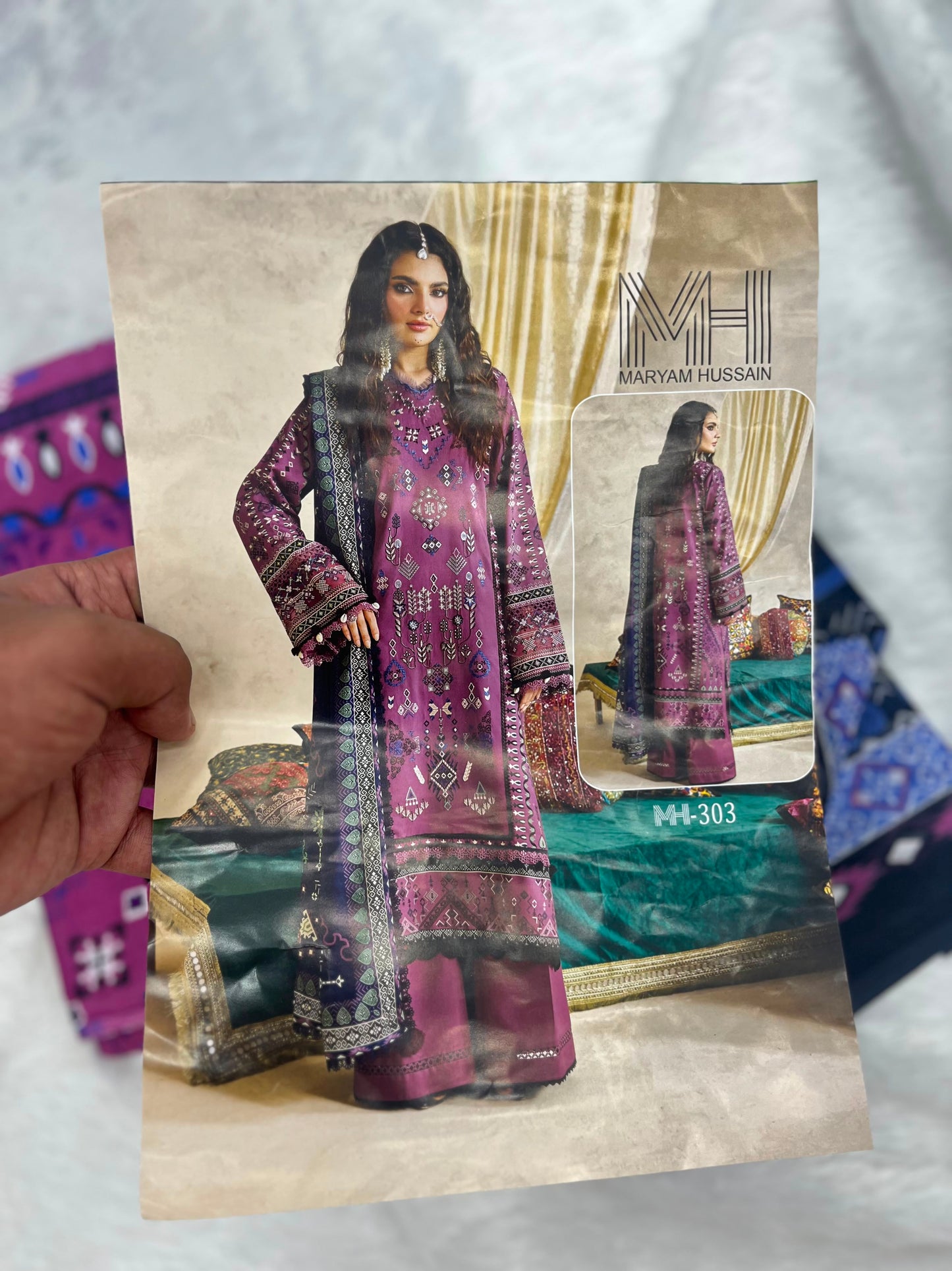1019 Unstitched Casual Cotton Suit