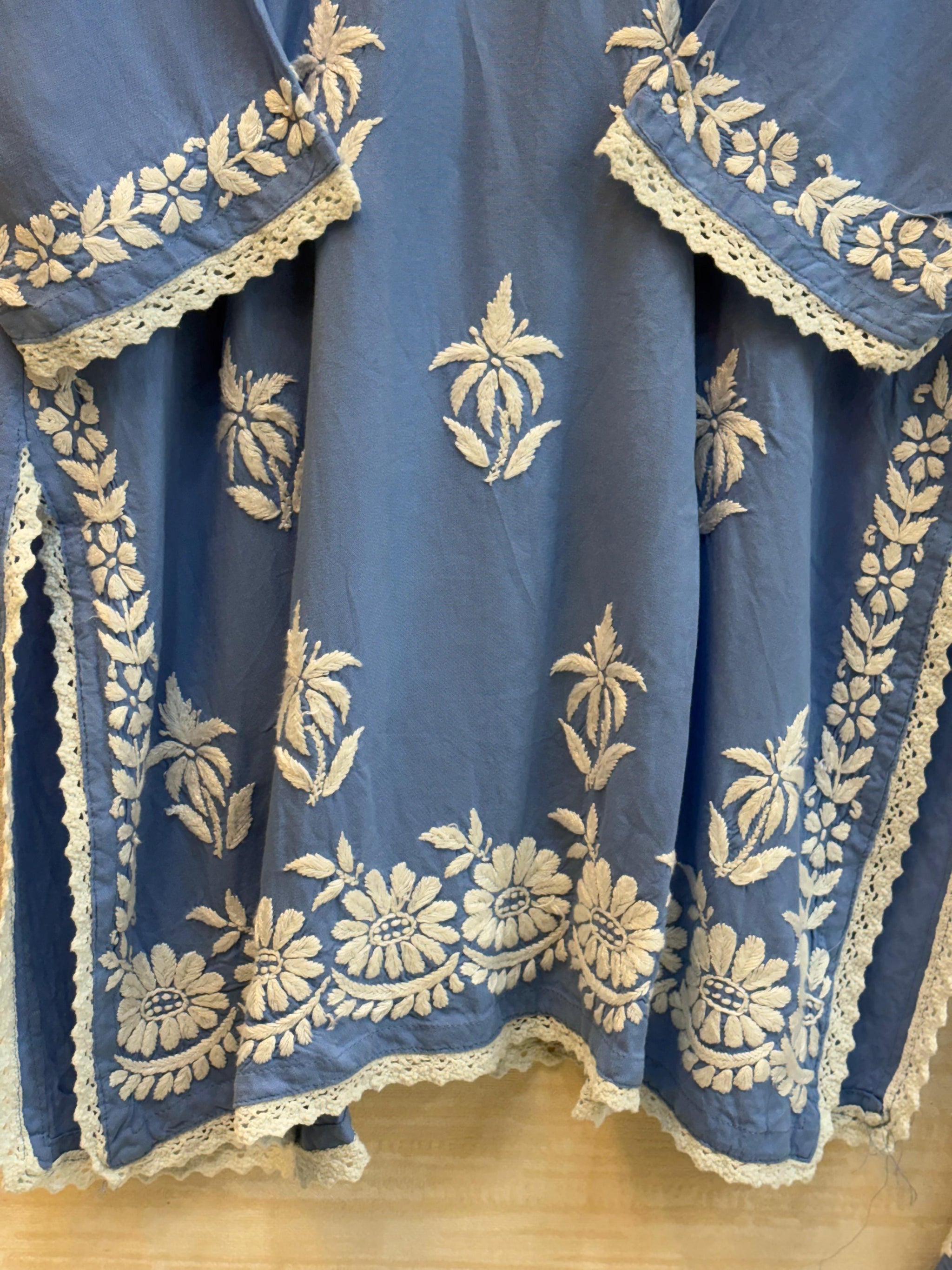 615 Lucknowi Gharara Set | Sky Blue