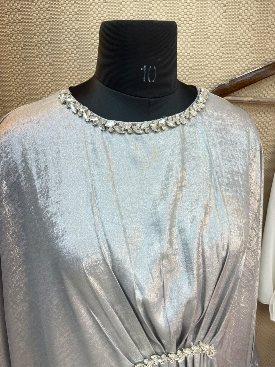 1134 The Premium Abaya - Silver