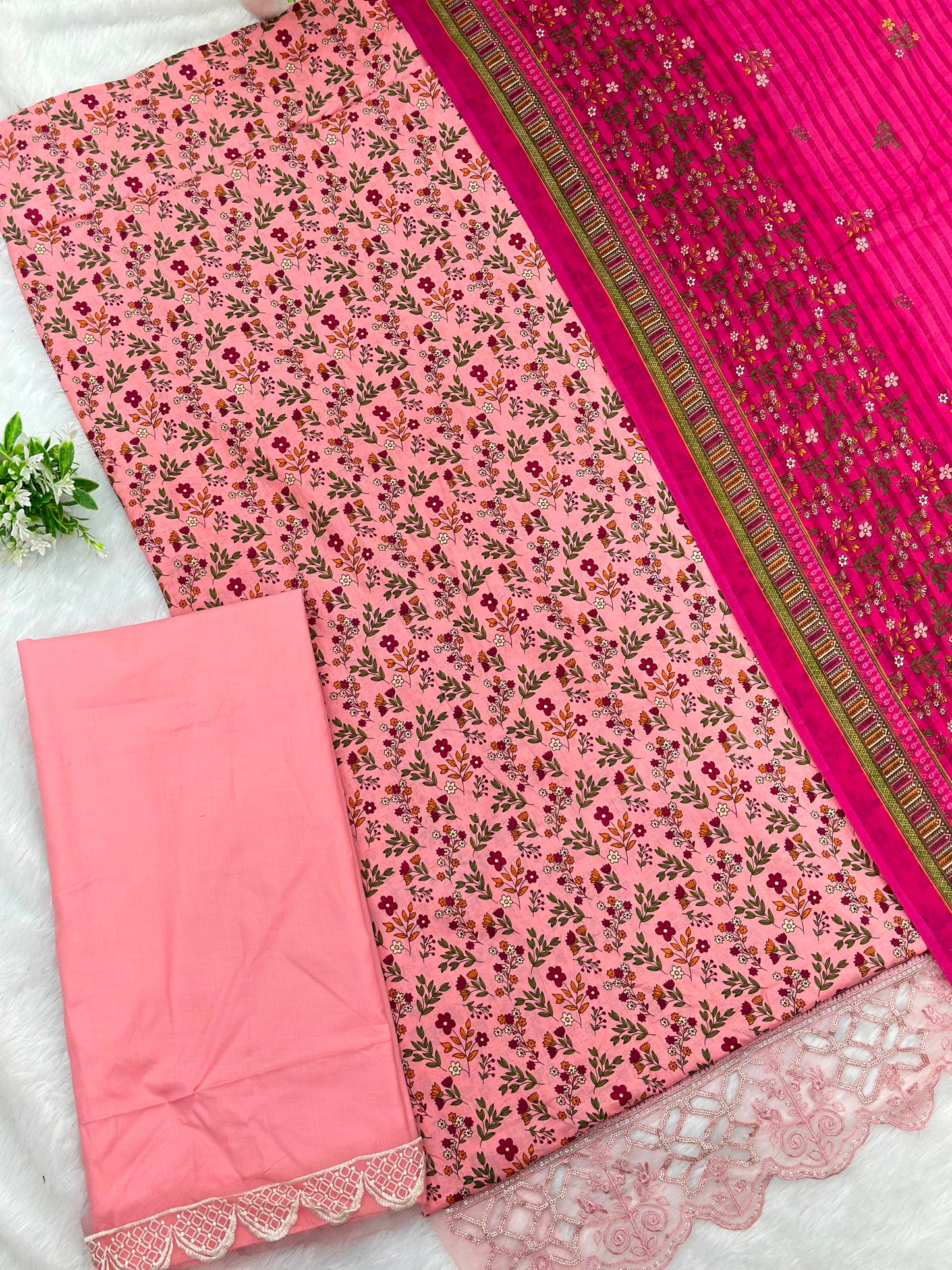 984 Unstitched Casual Lawn Suit