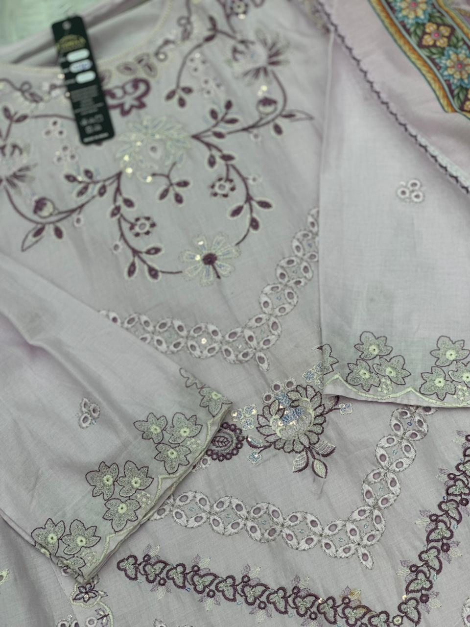 678 Pakistani Lawn Farshi Suit