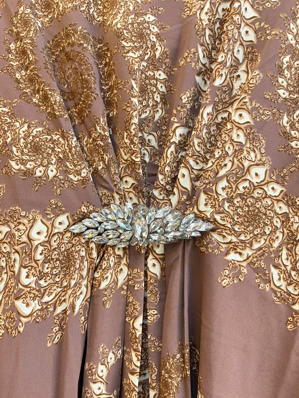 1201 Kaftan Coord Set - Mocha Brown
