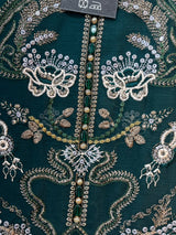 1782 Pakistani Unstitched Party Wear - Teal Green