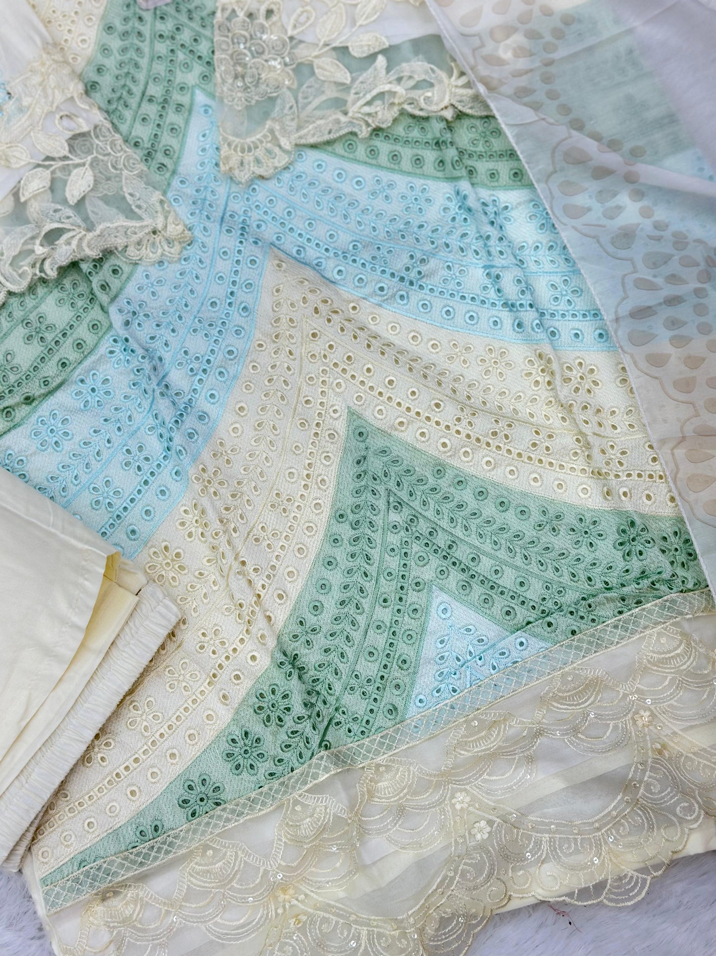 753 Readymade Pakistani Heavy Chikankari Suit