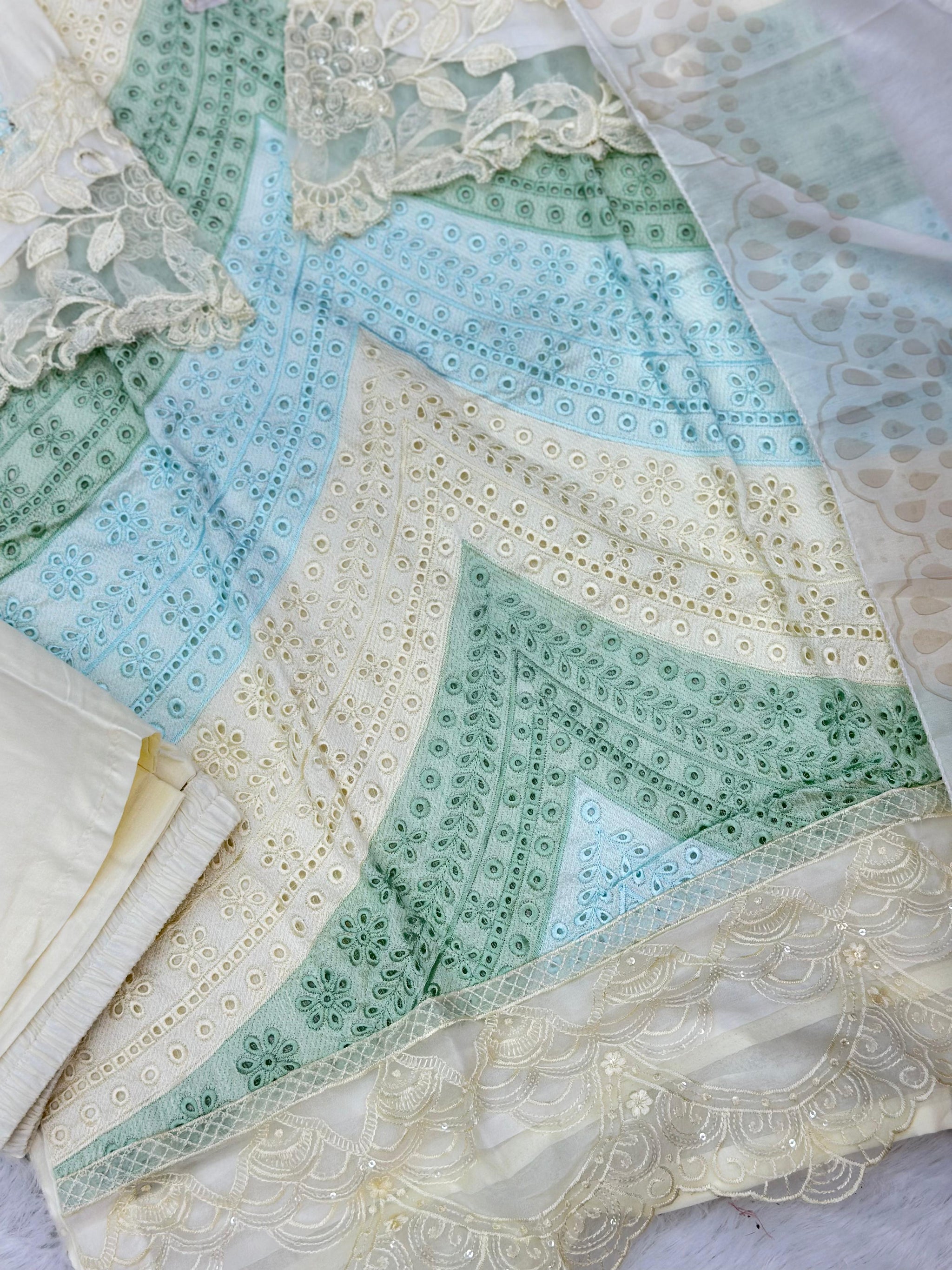 753 Readymade Pakistani Heavy Chikankari Suit